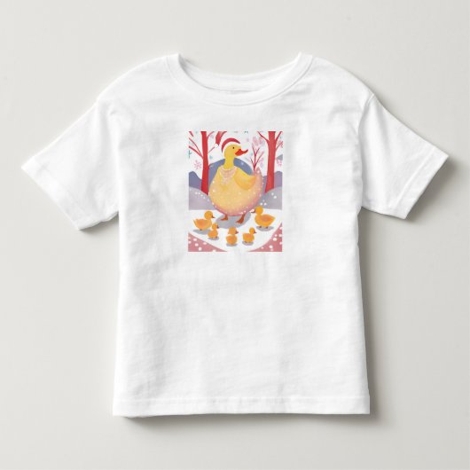 Prettig kerstgans kinder shirts (Voorkant)