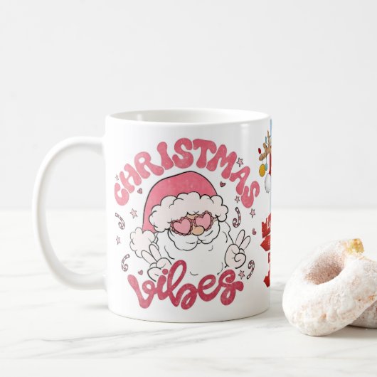 prettig kerstgevoel koffiemok (Met donut)