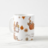 Prettig Kerstgnome Bloemkunst Koffiemok (Voorkant links)