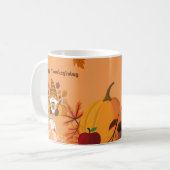 Prettig Kerstgnome Pompoenkunst Koffiemok (Voorkant links)
