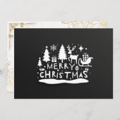 Prettig kerstgroet feestdagenkaart (Voorkant / Achterkant)