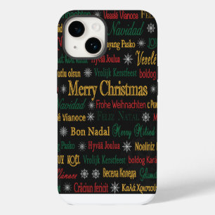 Prettig Kerstgroet in Verschillende Talen    iPhone 14 Hoesje