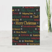 Prettig Kerstgroet in verschillende talen | Kaart (Voorkant)