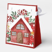 Prettig kersthuis geschenk bedankdoosjes (Achterkant)