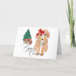 Prettig kersthuisdierenoppas feestdagen kaart