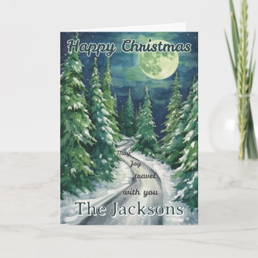 Prettig kerstkaart van onze familie kaart (Voorkant)