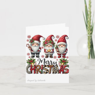 Prettig kerstkaartje | Feestelijke feestgroet Feestdagen Kaart