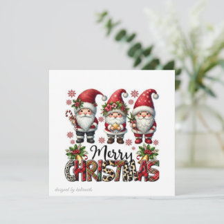 Prettig kerstkaartje | Feestelijke feestgroet Feestdagenkaart