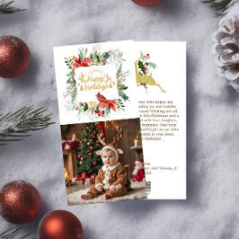 Prettig Kerstkind Foto Kerst Groet Feestdagenkaart