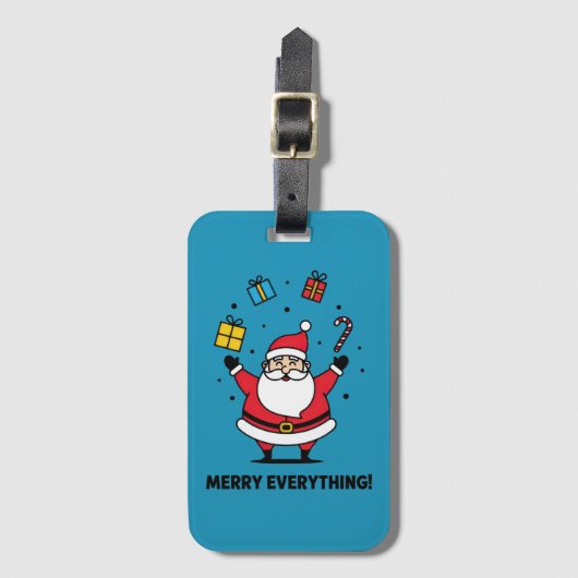 Prettig Kerstman alles Bagagelabel (Voorkant (verticaal))