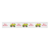 Prettig Kerstman Kabouter in stortbak Elfen, Rendi Grosgrain Lint (Voorkant)