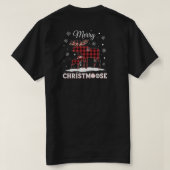Prettig Kerstmijs, Grappige Rustieke Kerstmis T-shirt (Design achterkant)