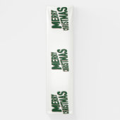 Prettig Kerstmis 2.5x10 Vinyl Banner (Verticaal)