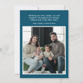 Prettig Kerstmis 4 Foto Platte Kerstkaart (Achterkant)