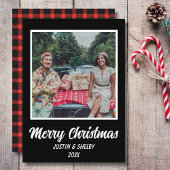 Prettig Kerstmis aangepaste foto Feestdagenkaart