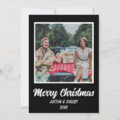 Prettig Kerstmis aangepaste foto  Feestdagenkaart (Voorkant)