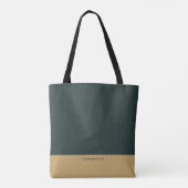 Prettig Kerstmis Aangepaste Naam voor Bedrijfs Tea Tote Bag (Achterkant)