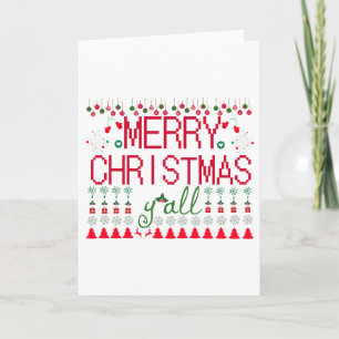 Prettig Kerstmis allemaal, lelijke trui Kaart