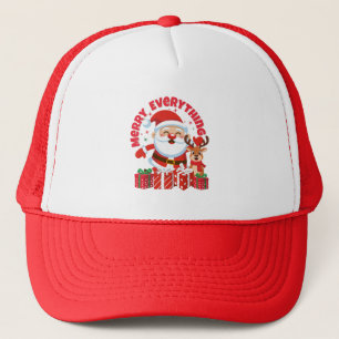 Prettig Kerstmis alles Kerstman & Rendier Trucker Pet