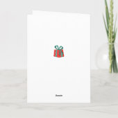 Prettig Kerstmis Alpaca Lama Grappige Kerstmis Pun Kaart (Achterkant)