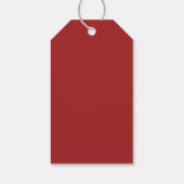 Prettig Kerstmis Aquarel Groenblijvende Bessen Cadeaulabel (Achterkant)