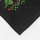 Prettig Kerstmis Basketbal Kerstmis Fleece Deken (Hoek)