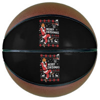 Prettig Kerstmis Basketbal Lelijke Kerstmis