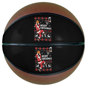 Prettig Kerstmis Basketbal Lelijke Kerstmis