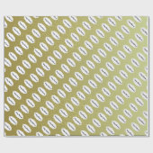 Prettig Kerstmis Beige En Witte Glitters Cadeaupapier (Vlak)