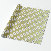 Prettig Kerstmis Beige En Witte Glitters Cadeaupapier (Uitgerold)