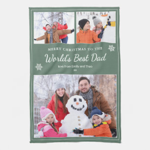 Prettig Kerstmis Beste Papa ter Wereld Foto's Sali Theedoek