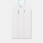 Prettig Kerstmis Bewerkbaar Winter Wonderland Cadeaulabel (Achterkant)