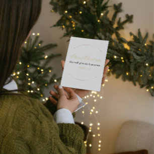 Prettig Kerstmis Bijbelvers Mini Kaart – Matt. 1:2
