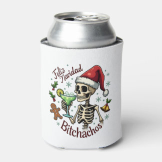 Prettig Kerstmis Bitchachos Grappige Schedel Spaan Blikjeskoeler