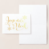 Prettig Kerstmis Blank Foliekaart Folie Kaarten (Display)