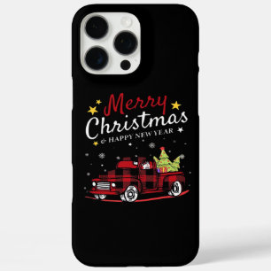 Prettig Kerstmis Buffalo Truck Sneeuwman Boom Rood iPhone 16 Pro Max Hoesje