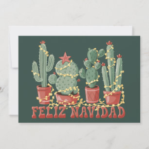 Prettig Kerstmis Cactusliefhebber Kerst Cowboy Pla Feestdagenkaart