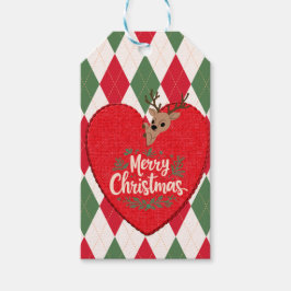 Prettig Kerstmis Cadeaubijsluiter Cadeaulabel