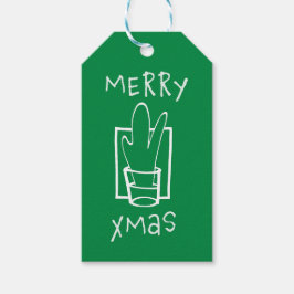 Prettig Kerstmis Cadeaulabel