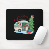 Prettig Kerstmis Camper Kerstman Camper Camping Vr Muismat (Met muis)