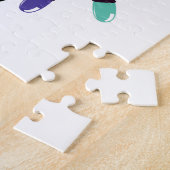 Prettig kerstmis cartoon Robin logo Legpuzzel (Zijkant)