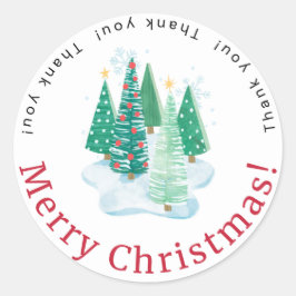 Prettig Kerstmis Dank Je Sticker