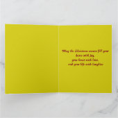 Prettig Kerstmis Dansende Uil       Kaart (Binnen)