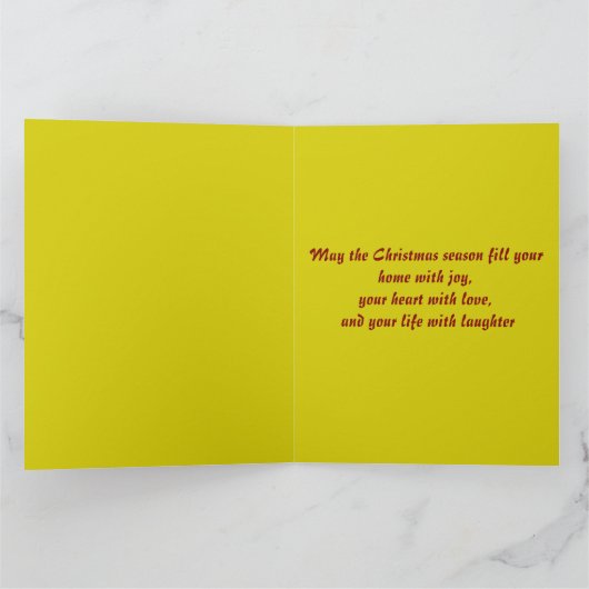 Prettig Kerstmis Dansende Uil Kaart (Binnen)