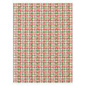 Prettig Kerstmis decoratieve geruite tartan Tafelkleed (Voorkant)