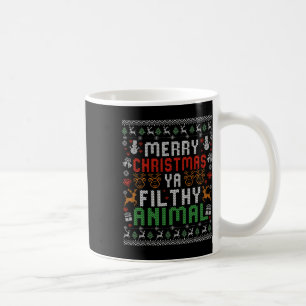 Prettig Kerstmis Dier Vies Kerstmis Pyjama Shirt Koffiemok