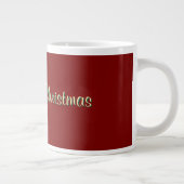 Prettig Kerstmis Dk Rood Grote Koffiekop (Rechts)