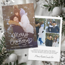 Prettig Kerstmis Elegant Schrift Minimaal Foto 