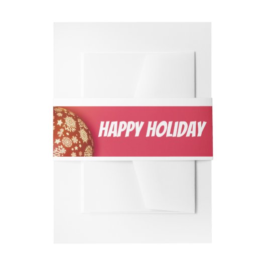 Prettig Kerstmis en een gelukkig nieuwjaar! Kaart Uitnodigingen Wikkel (Voorkant Voorbeeld)