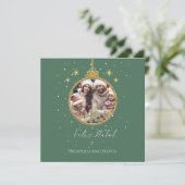 Prettig Kerstmis en een voorspoedig nieuwjaar Kaart (Staand voorkant)